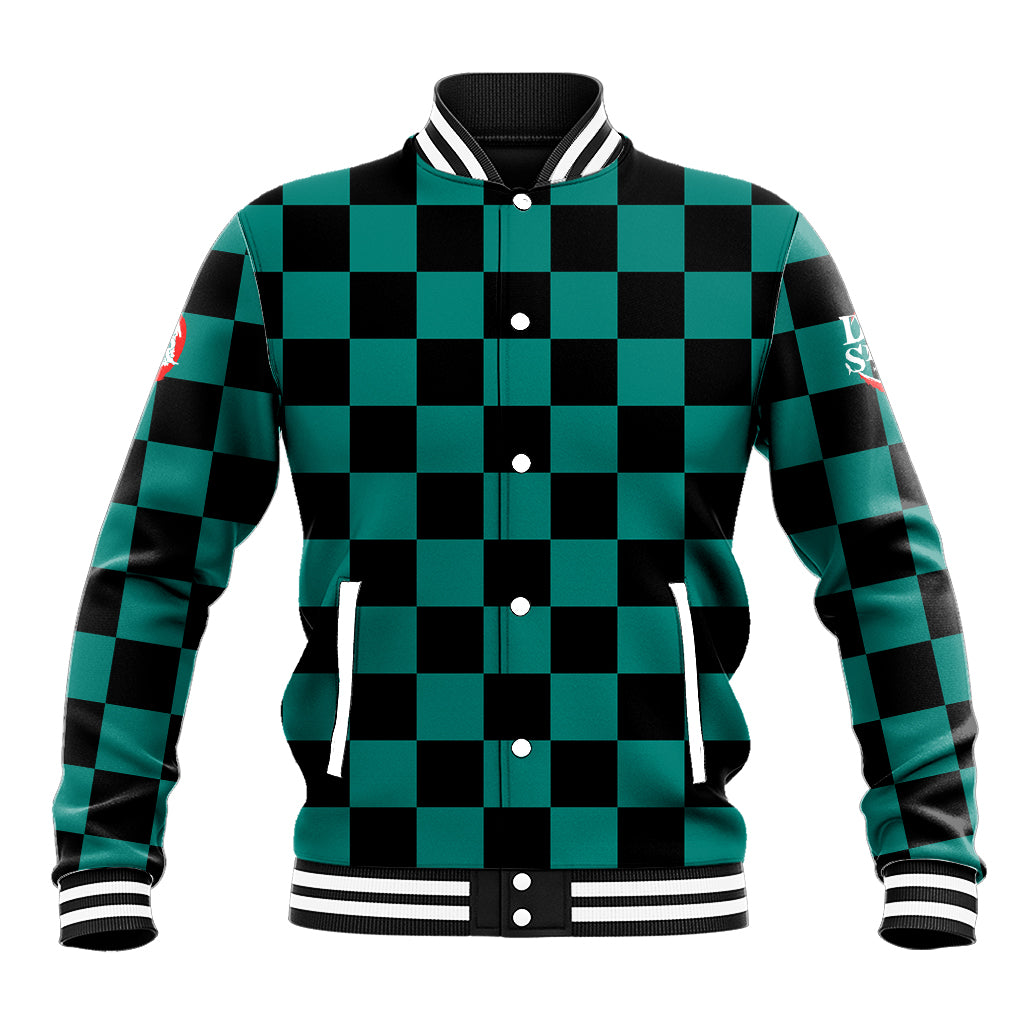 Kamado Tanjro Anime Varsity Baseball Jacket Demon Slayer For Fans