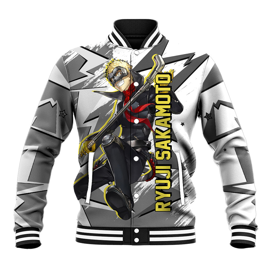 Ryuji Sakamoto Persona Anime Varsity Baseball Jacket Anime For Fans