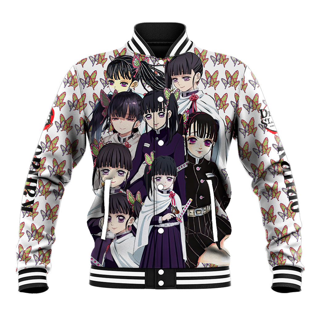 Kanao Tsuyuri Anime Varsity Baseball Jacket Demon Slayer For Fans