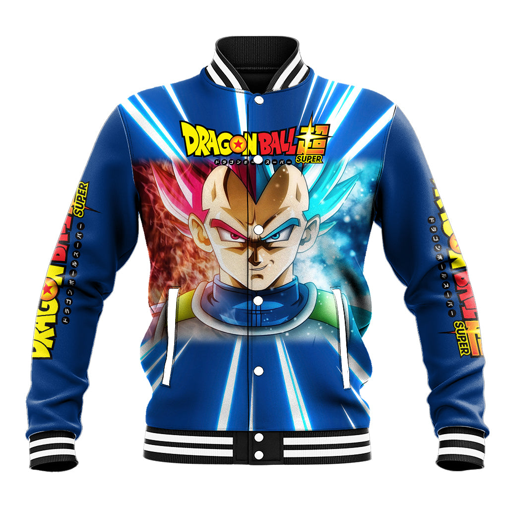 Prince Vegeta Dragon Ball Anime Varsity Baseball Jacket Anime Style For Fans