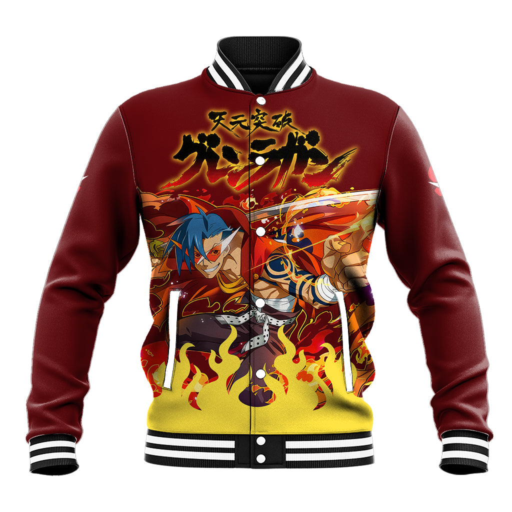 Kamina Anime Varsity Baseball Jacket Tengen Toppa Gurren Lagann For Fans