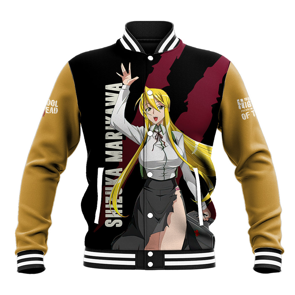 Shizuka Marikawa Anime Varsity Baseball Jacket Highschool Of Dead For Fans