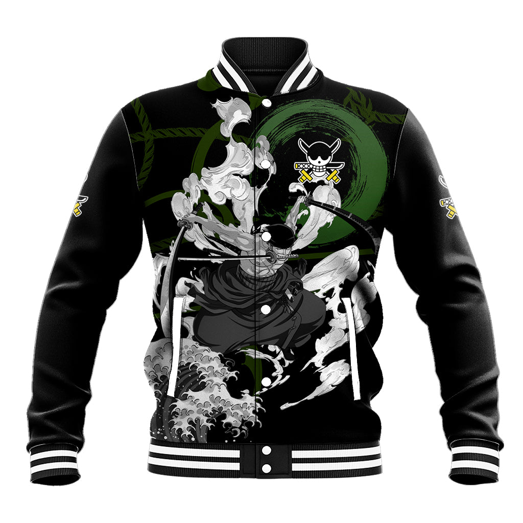 Zoronoa Zoro One Piece Anime Varsity Baseball Jacket Anime Japan Style For Fans