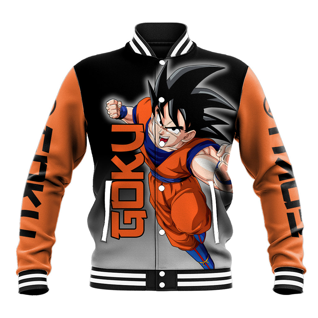 Z Goku Anime Dragon Ball Anime Varsity Baseball Jacket For Fans