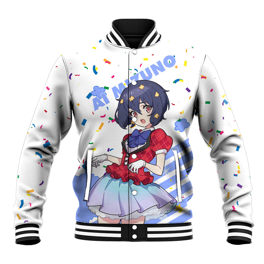 Zombie Land Saga Ai Mizuno Anime Varsity Baseball Jacket Anime Style For Fans