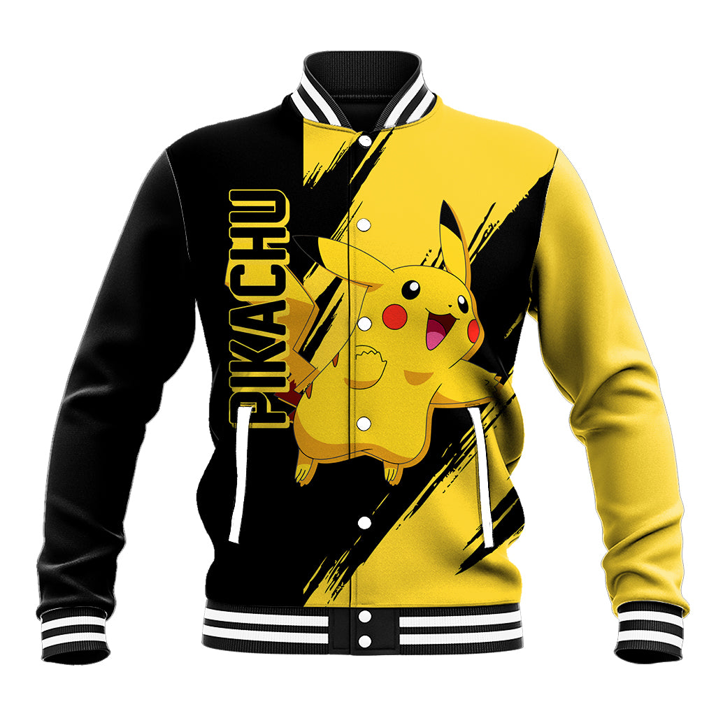 Pikachu Poemon Anime Varsity Baseball Jacket For Fans