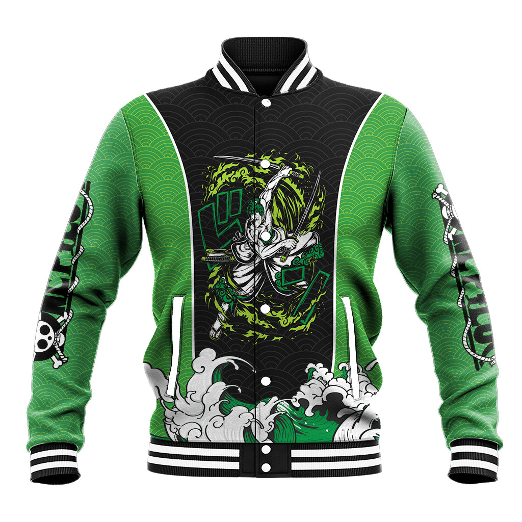 Roronoa Zoro One Piece Anime Varsity Baseball Jacket Anime Japan Style For Fans