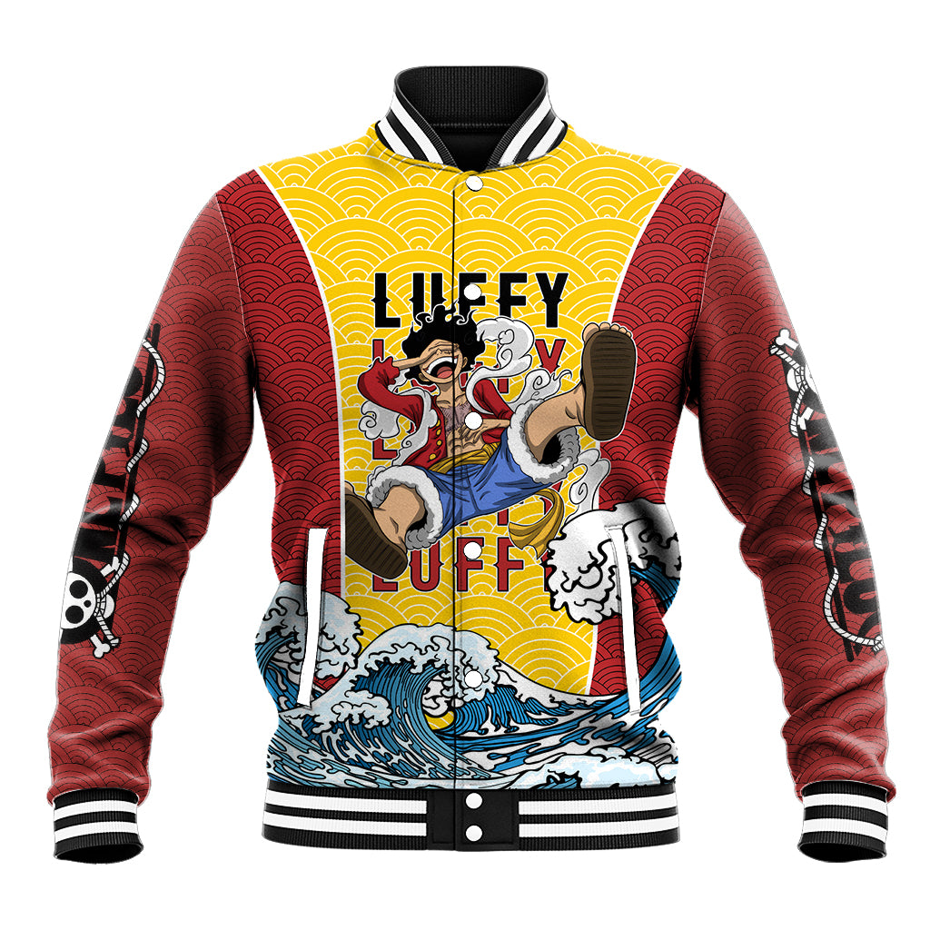 Luffy One Piece Anime Varsity Baseball Jacket Anime Japan Style For Fans