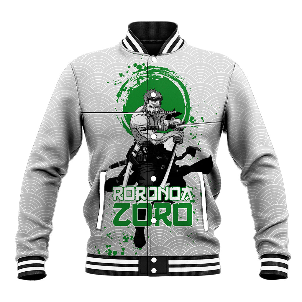 Roronoa Zoro One Piece Anime Varsity Baseball Jacket Anime Mix Japan Pattern Style For Fans