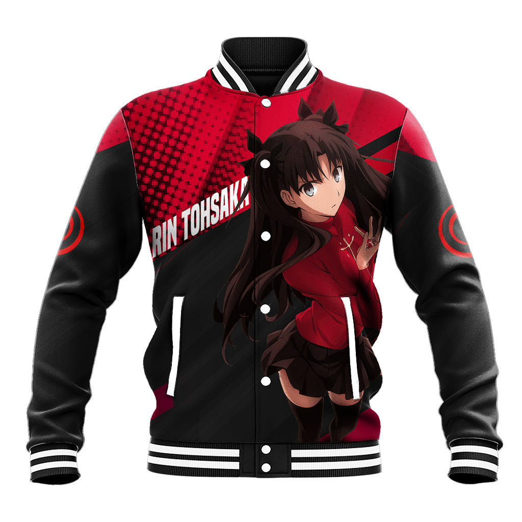 Rin Tohsaka Anime Varsity Baseball Jacket For Fans