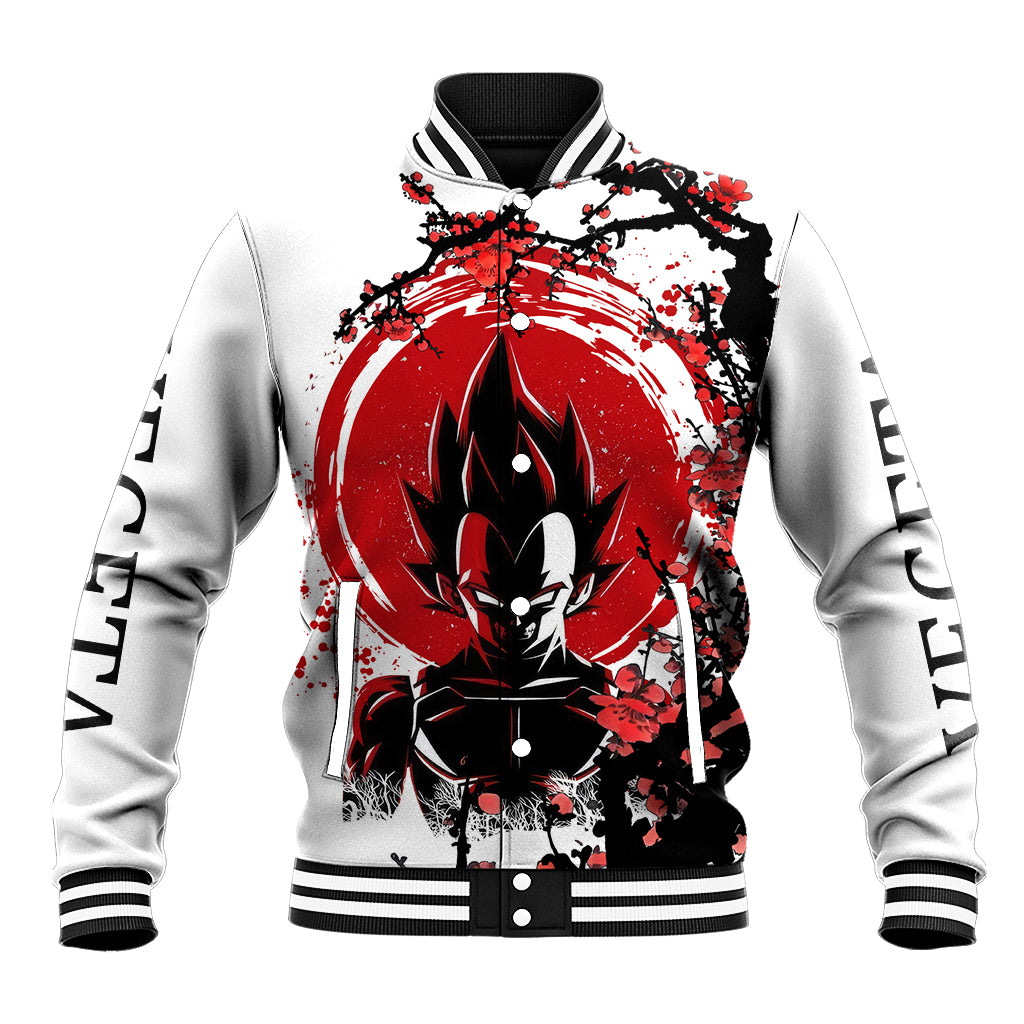 Vegeta Anime Japan Style Anime Varsity Baseball Jacket For Fans