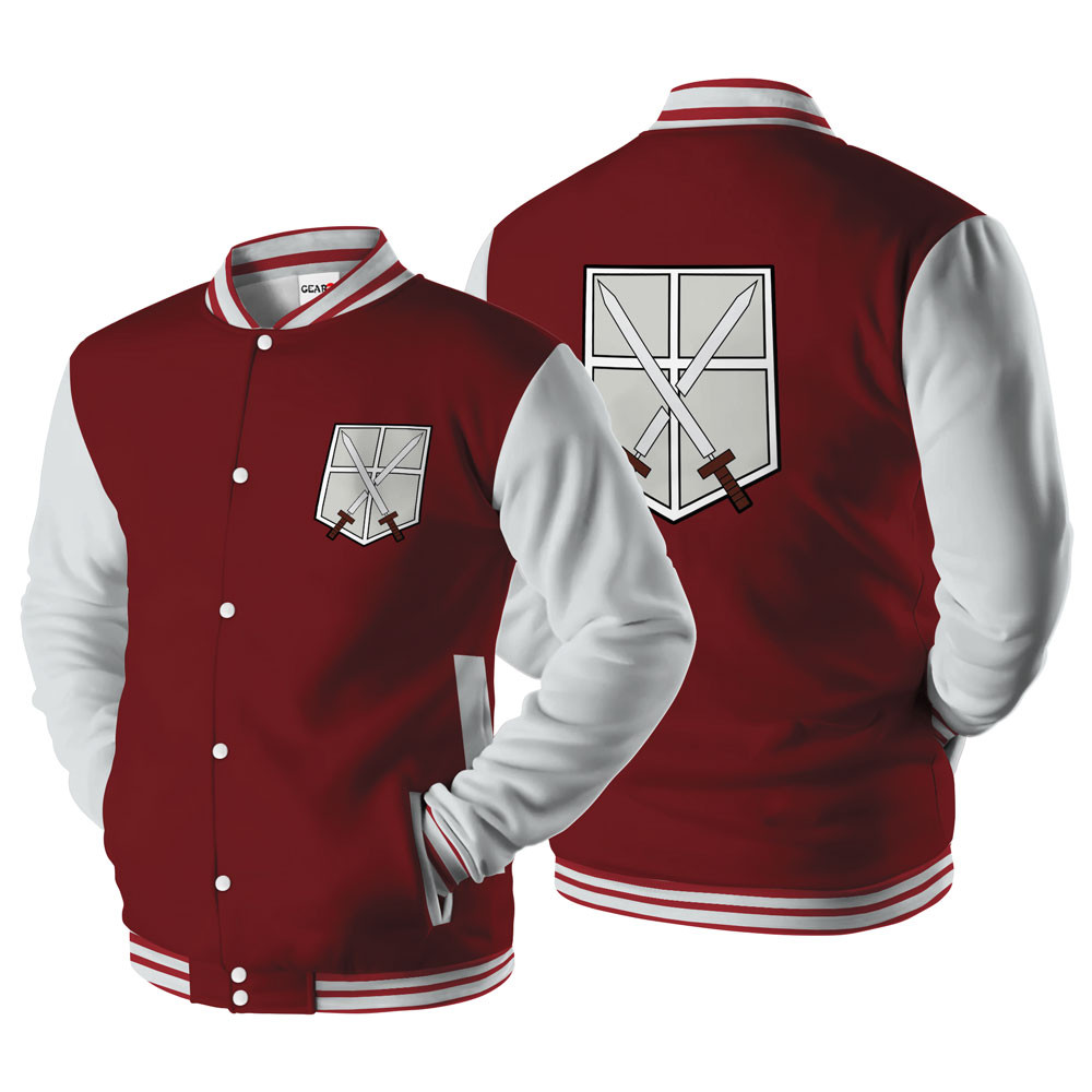 Training Corps Baseball Varsity Jacket For Anime Fans