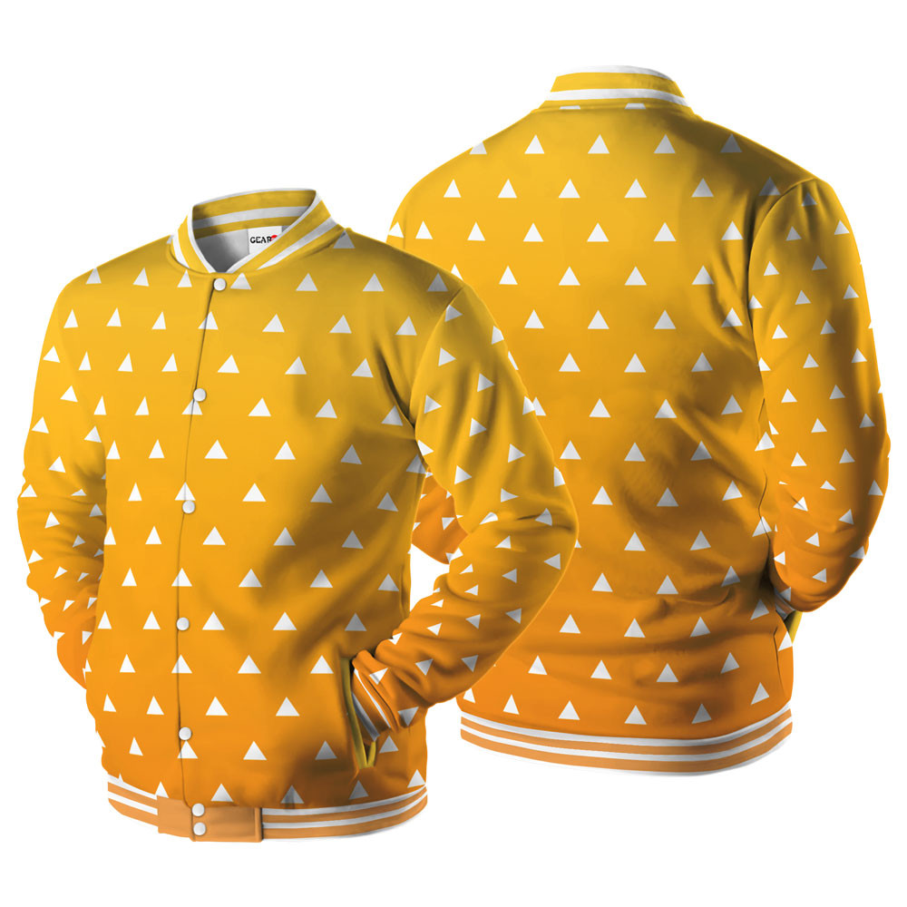 Zenitsu Baseball Varsity Jacket For Anime Fans