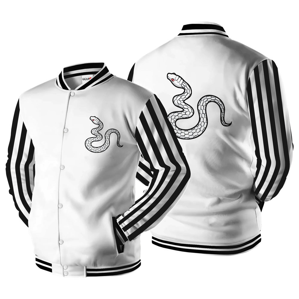 Obanai Iguro Baseball Varsity Jacket For Anime Fans