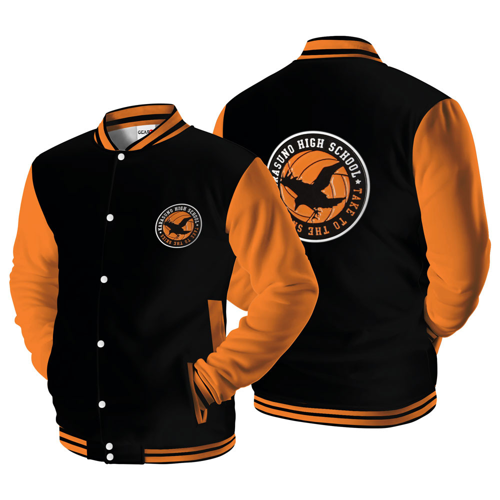 Karasuno Baseball Varsity Jacket For Anime Fans