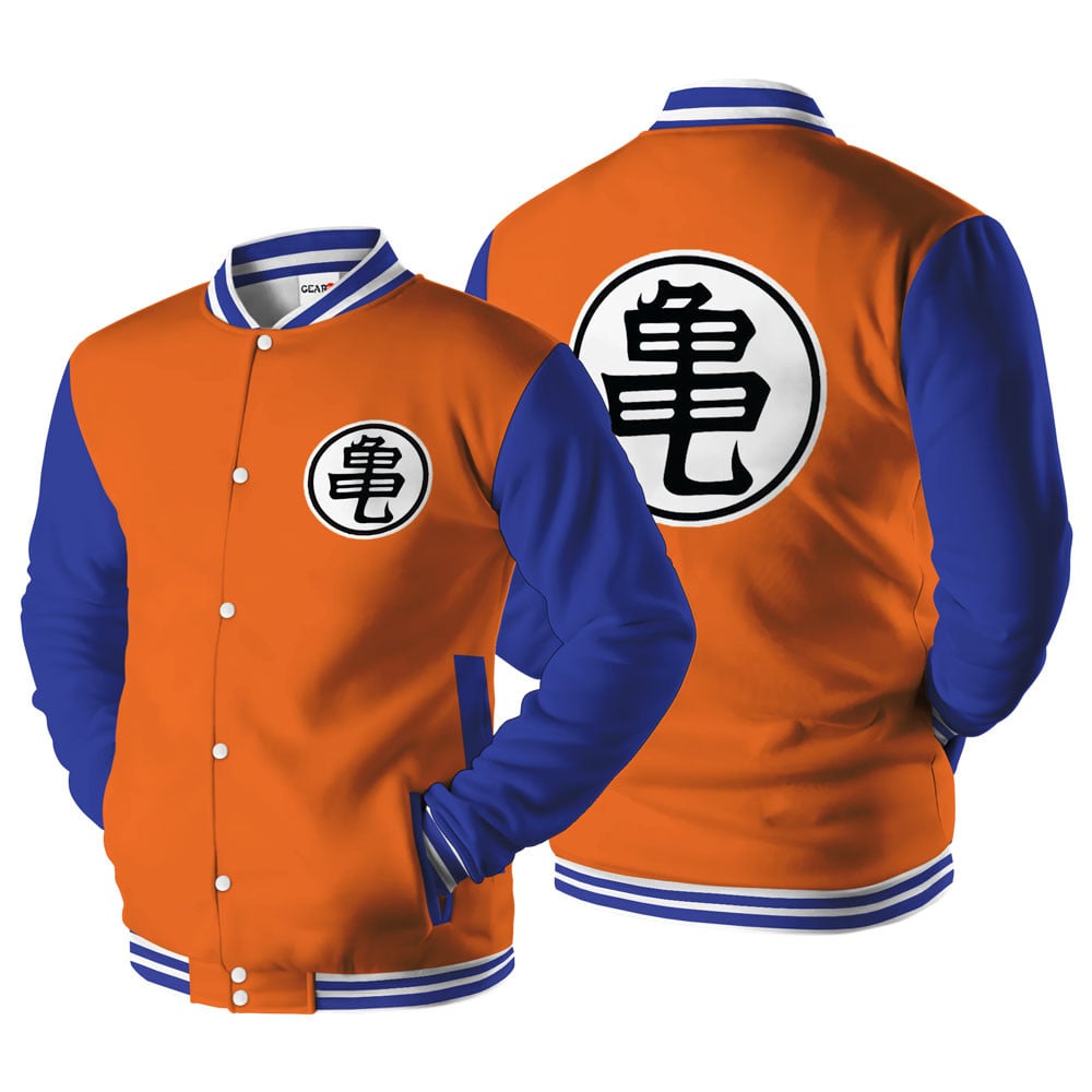 Goku Turtle Hermit Baseball Varsity Jacket For Anime Fans