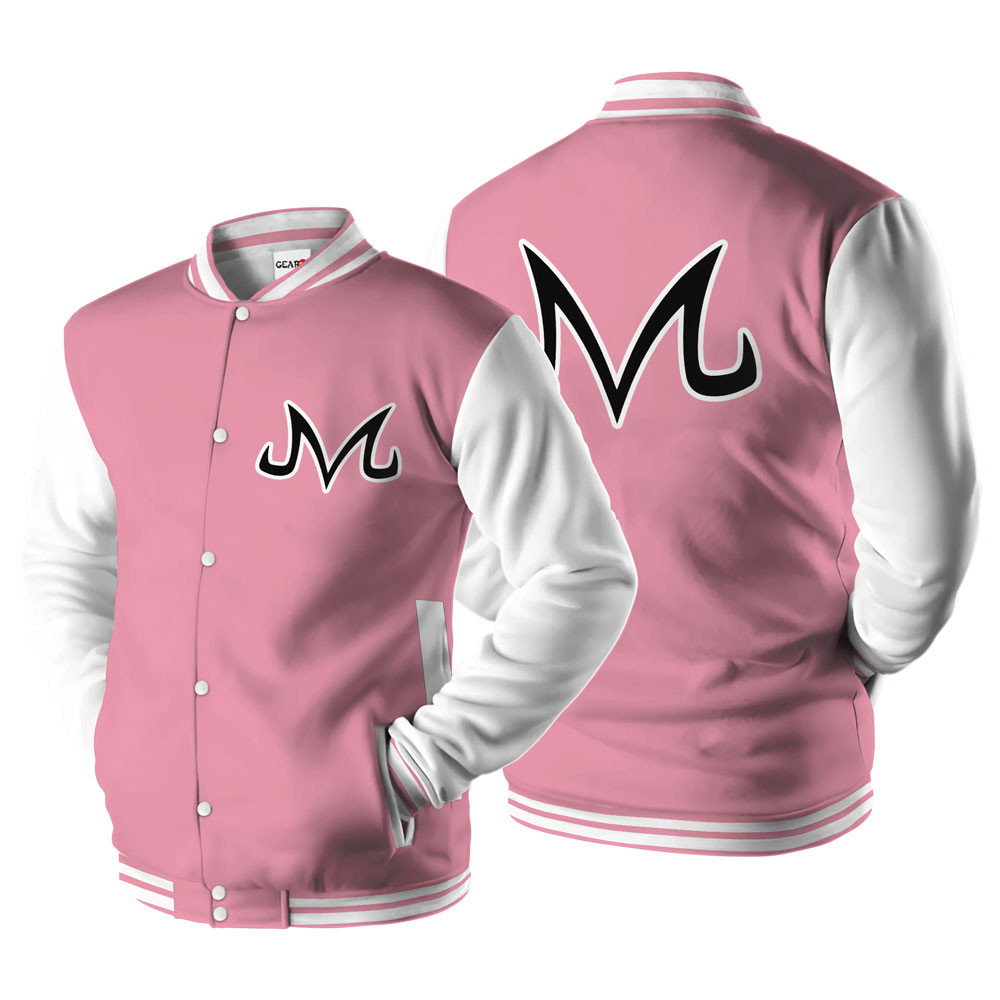 Majin Buu Mark Baseball Varsity Jacket For Anime Fans