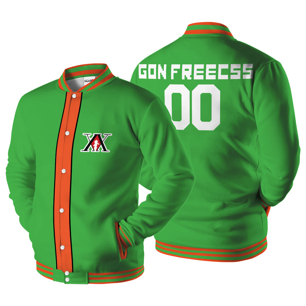 Gon Freecss Baseball Varsity Jacket For Anime Fans Customized Edition