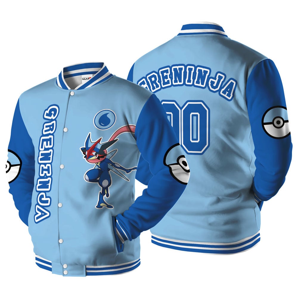 Greninja Baseball Varsity Jacket For Anime Fans Customized Edition