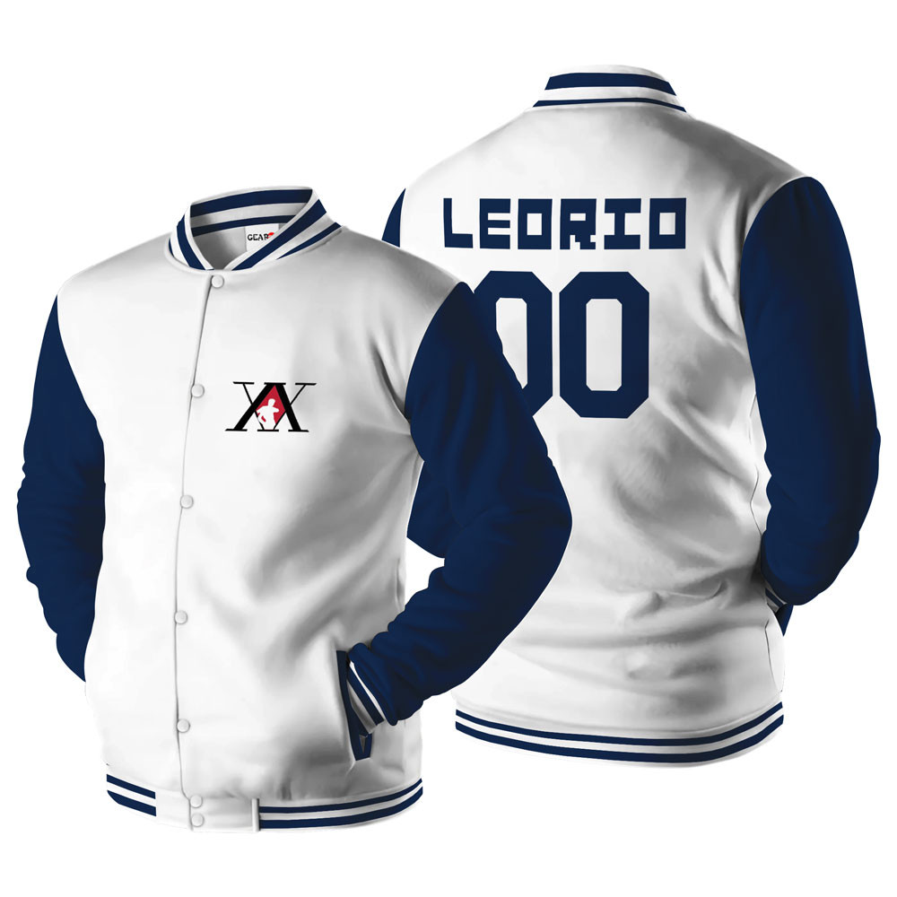 Leorio Baseball Varsity Jacket For Anime Fans Customized Edition