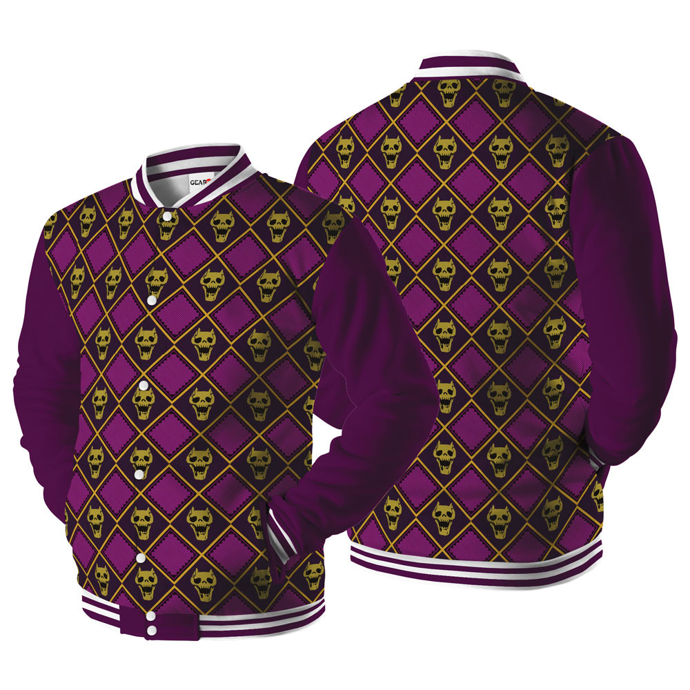 Kira Killer Queen Baseball Varsity Jacket For Anime Fans