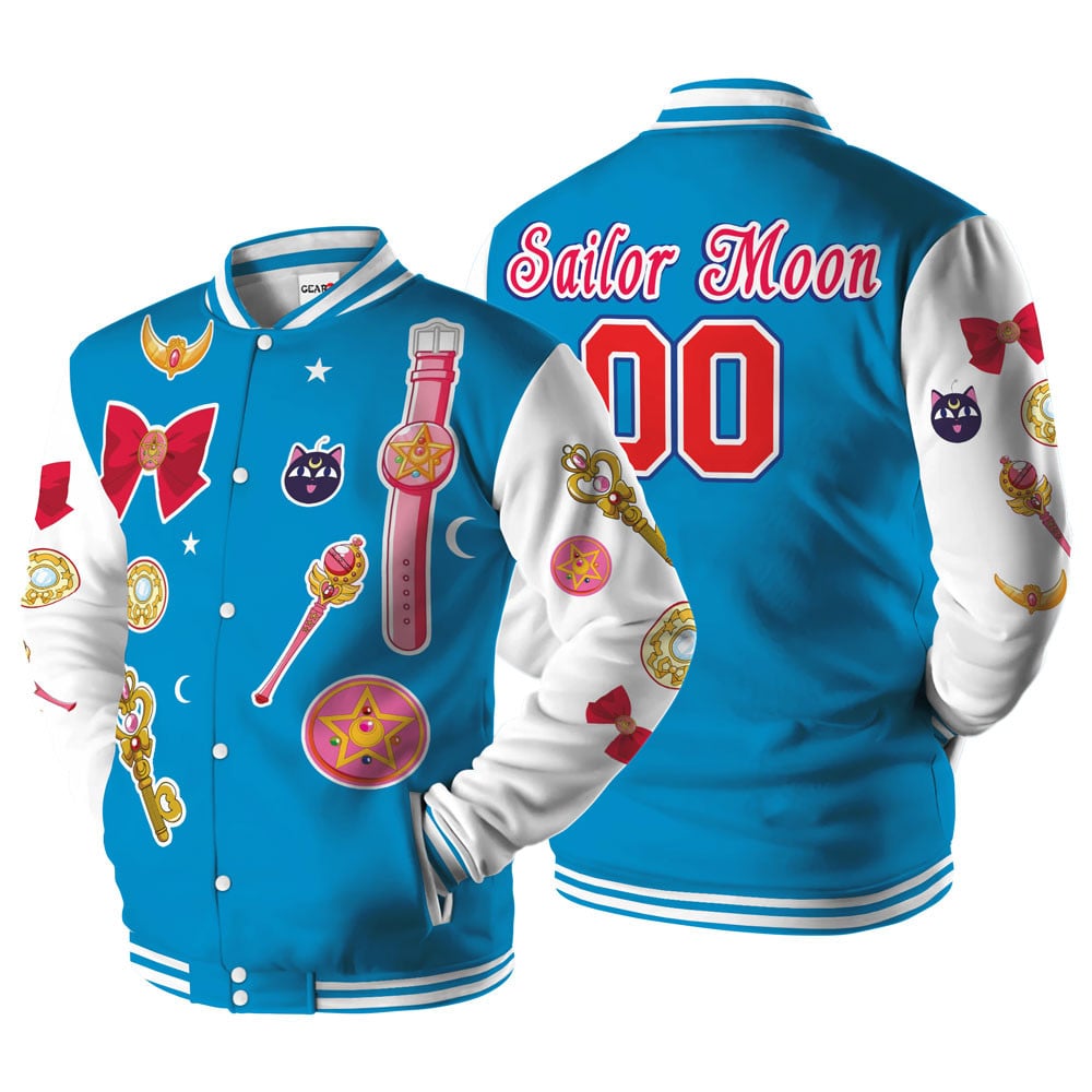 Usagi Tsukino Baseball Varsity Jacket For Anime Fans Customized Edition