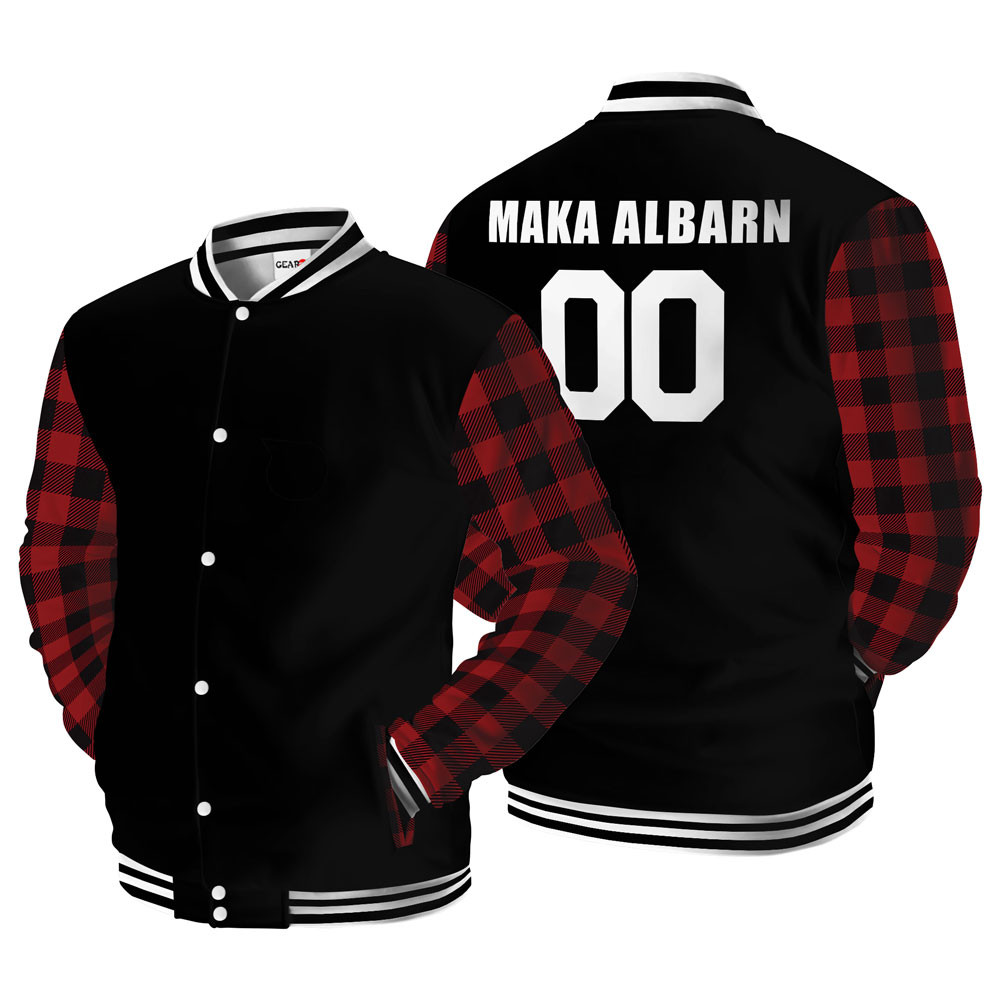Maka Albarn Baseball Varsity Jacket For Anime Fans Customized Edition