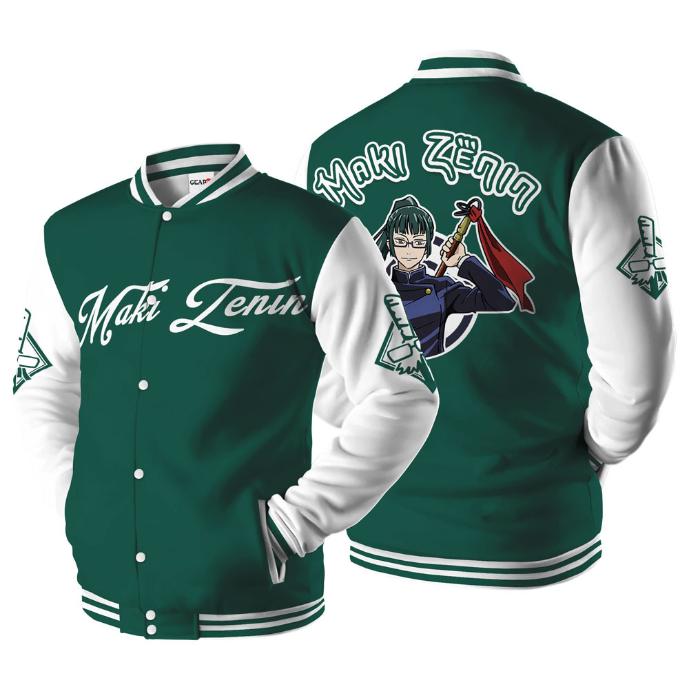 Maki Zenin Baseball Varsity Jacket For Anime Fans Customized Edition