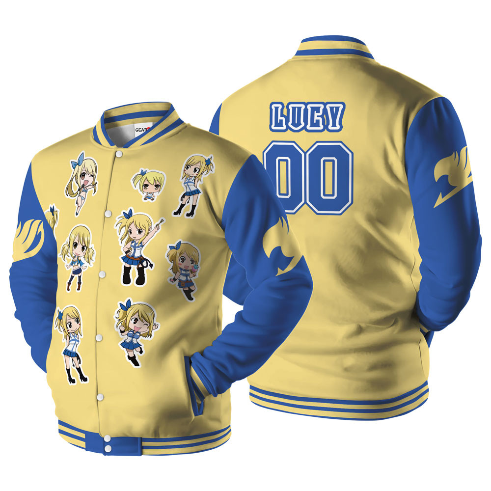 Lucy Heartfilia Baseball Varsity Jacket For Anime Fans Customized Edition