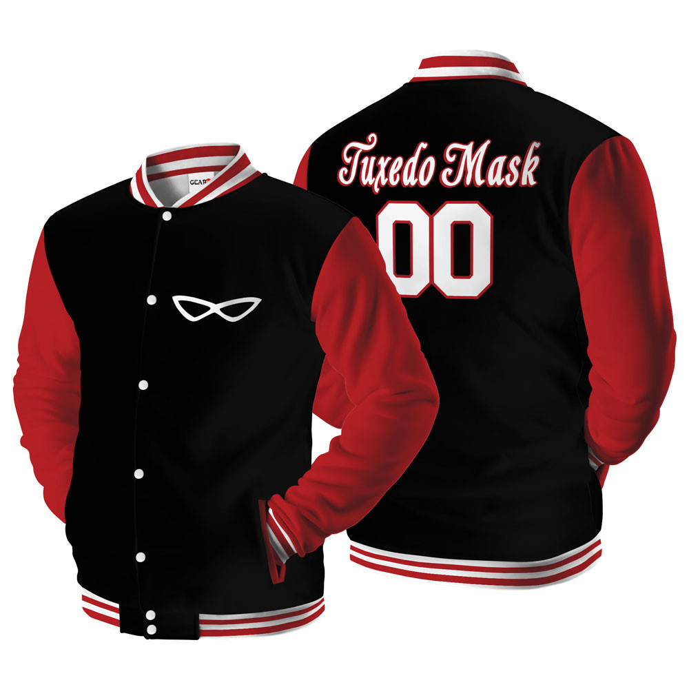 Tuxedo Mask Baseball Varsity Jacket For Anime Fans Customized Edition