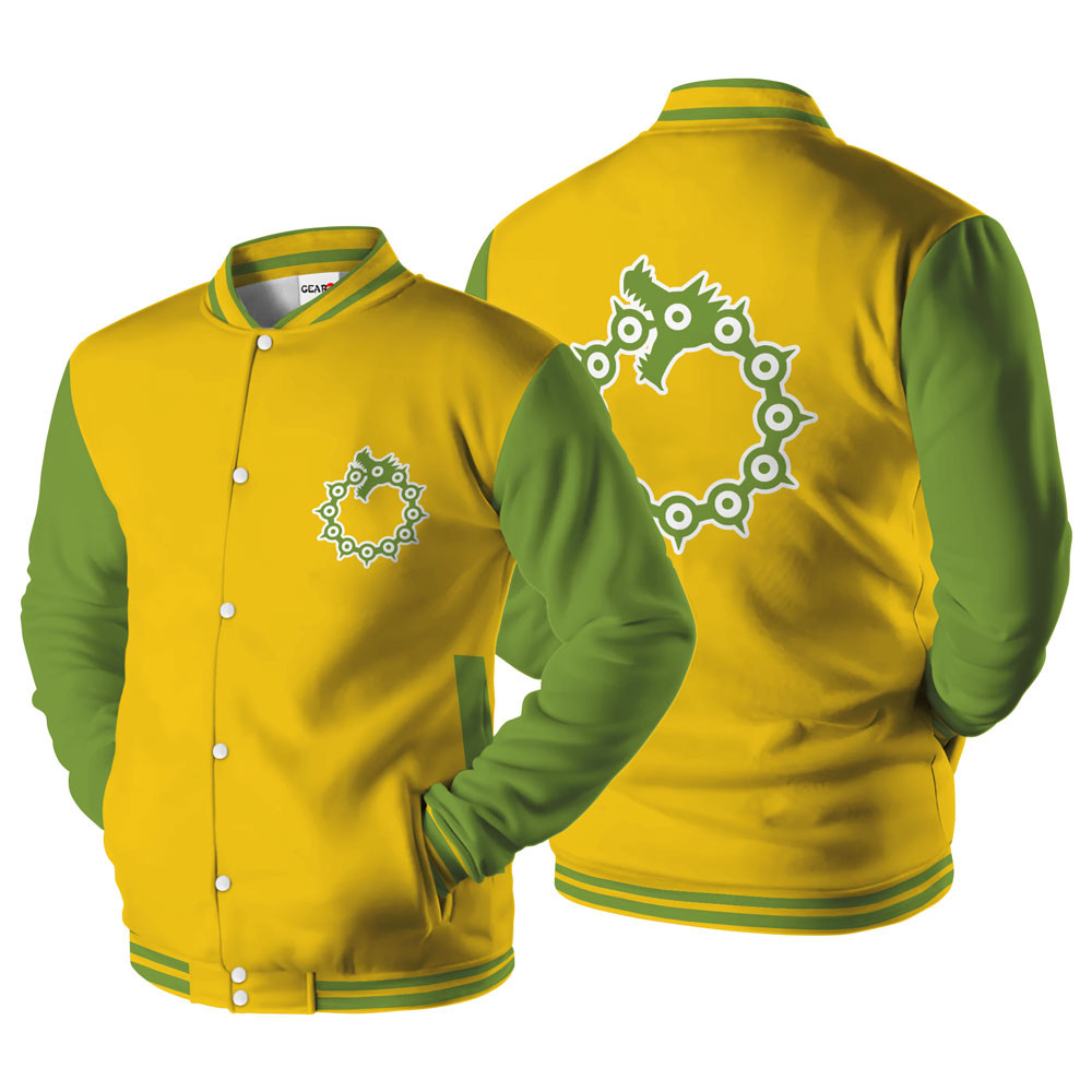Meliodas Dragon's Sin Of Wrath Baseball Varsity Jacket For Anime Fans