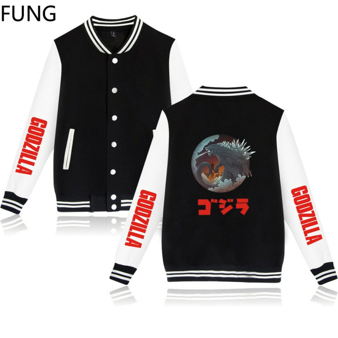 Godzilla Monster Varsity Baseball Jacket For Anime Fans