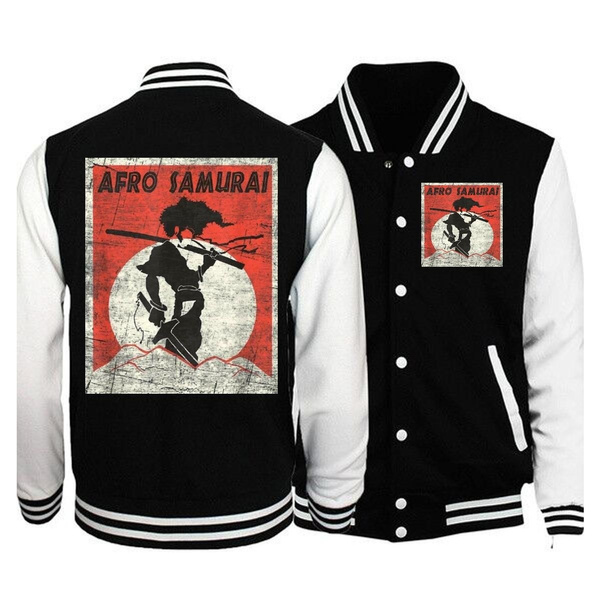 Afro Samurai Jackets Afro Samurai Baseball Varsity Jacket