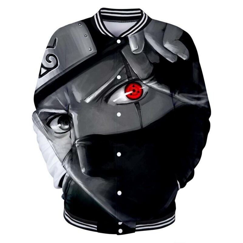 Kakashi Naruto 3D Anime Harajuku Baseball Jacket For Men Women