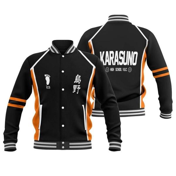 Karasuno Cosplay Costume Haikyuu Baseball Jacket Anime