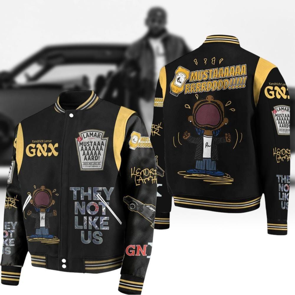 Kendrick Lamar Mustard Baseball Jacket Mustard Meme Jacket Men