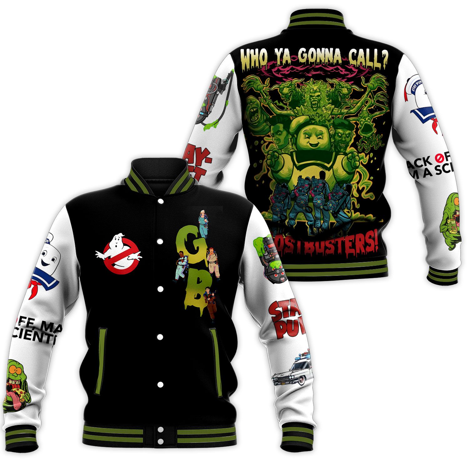 Ghostbusters Who Ya Gonna Call Baseball Jacket