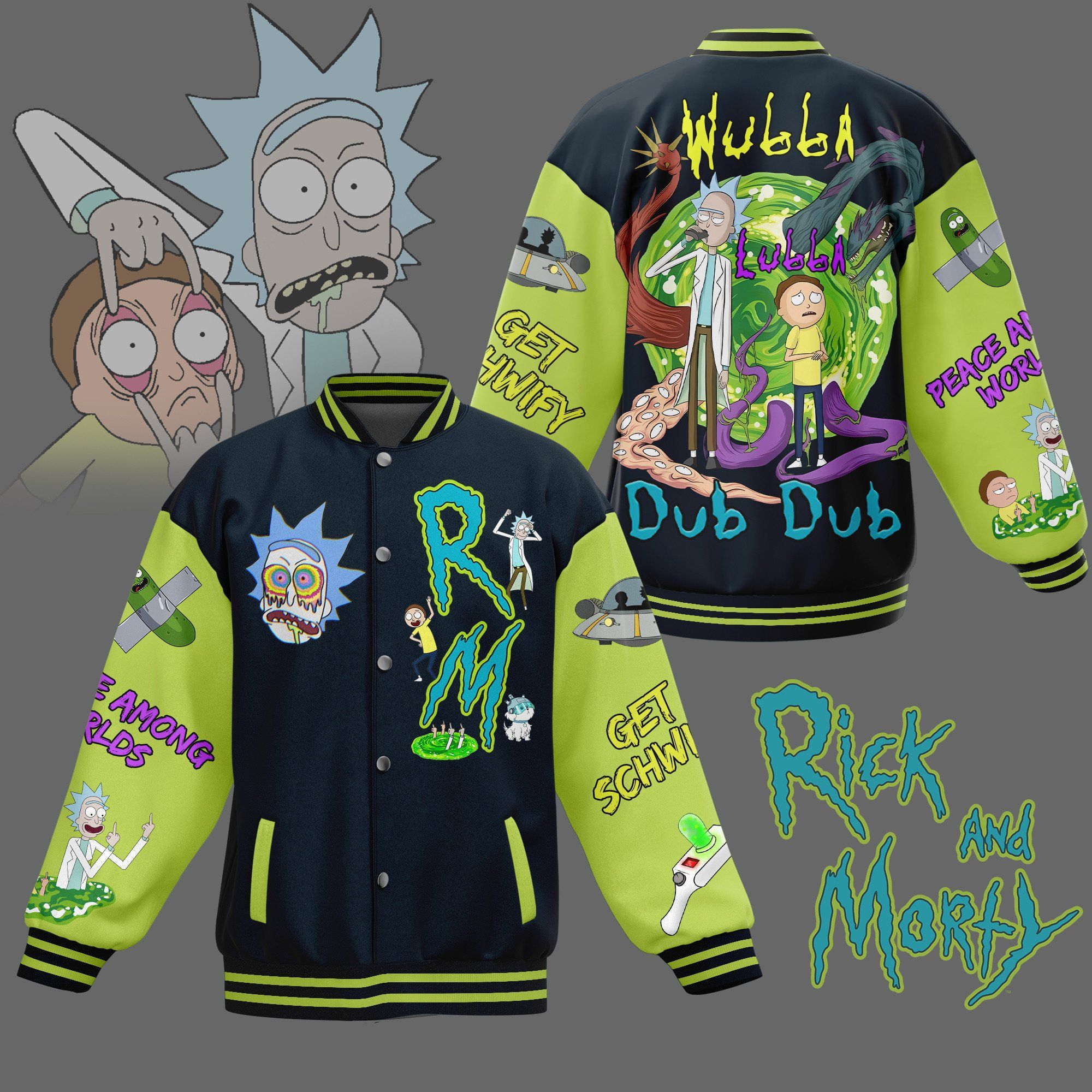 Rick And Rickandmorty Baseball Jacket Gift For Men Women
