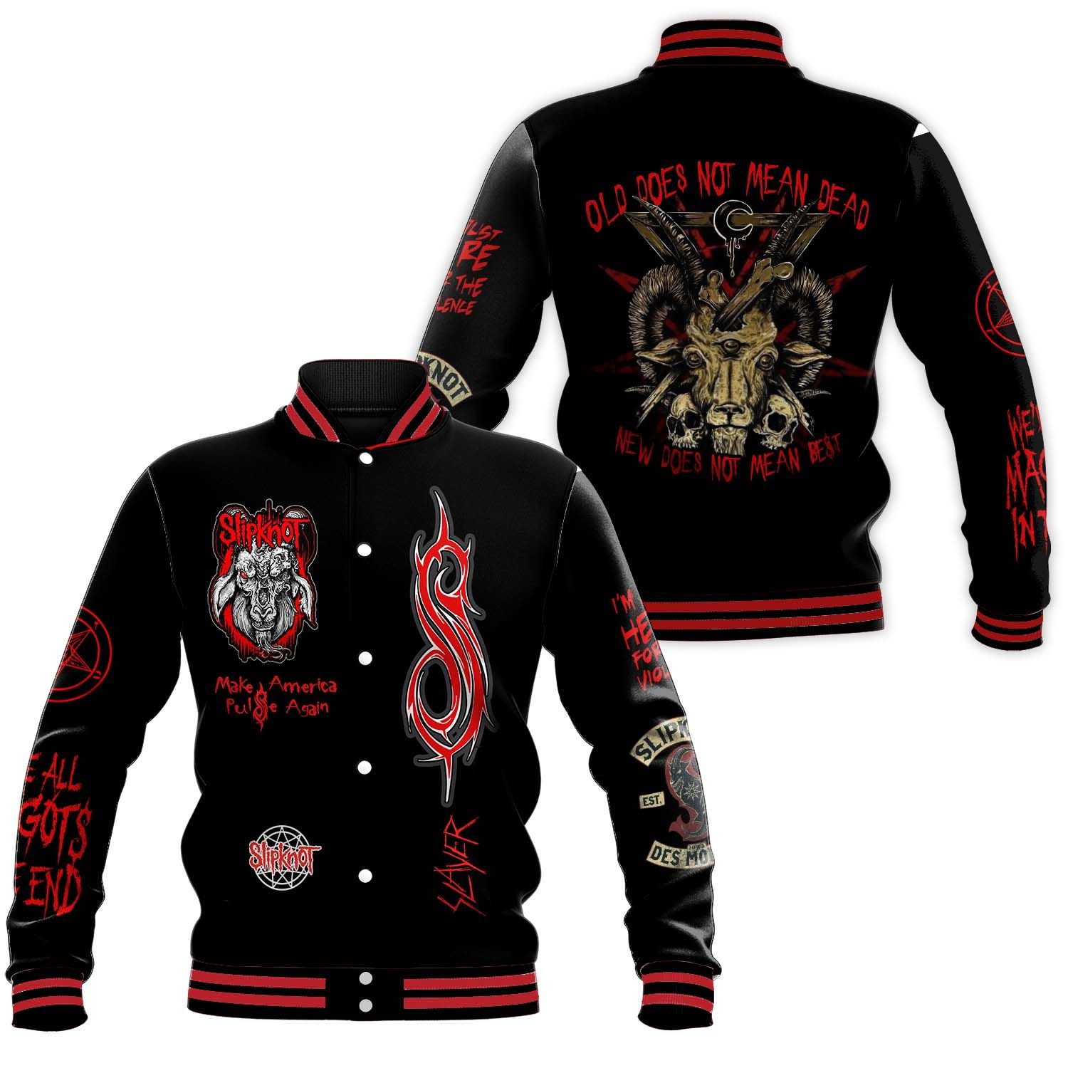 Slipnot New Baseball Jacket For Fan