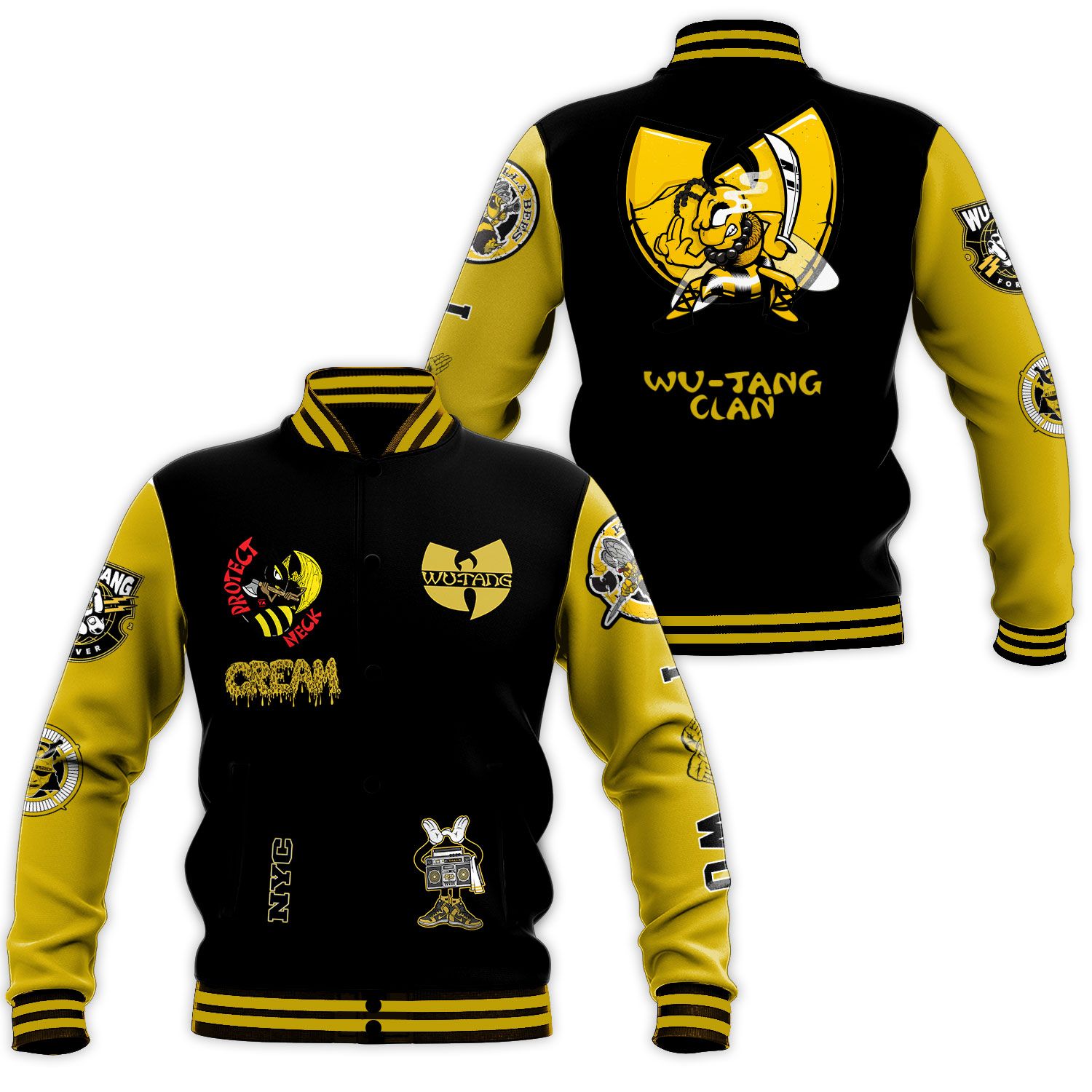 Wu Tang Clan Baseball Jacket Full All Over Print