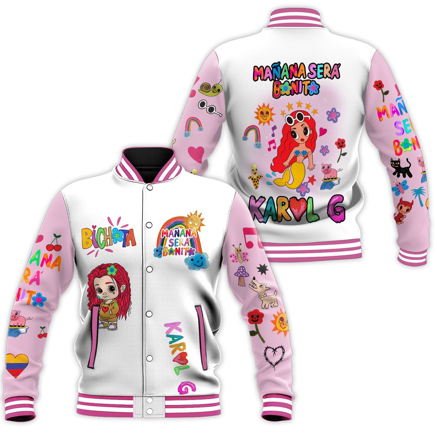 Karol G Baseball Button Jacket Gift For Men Women