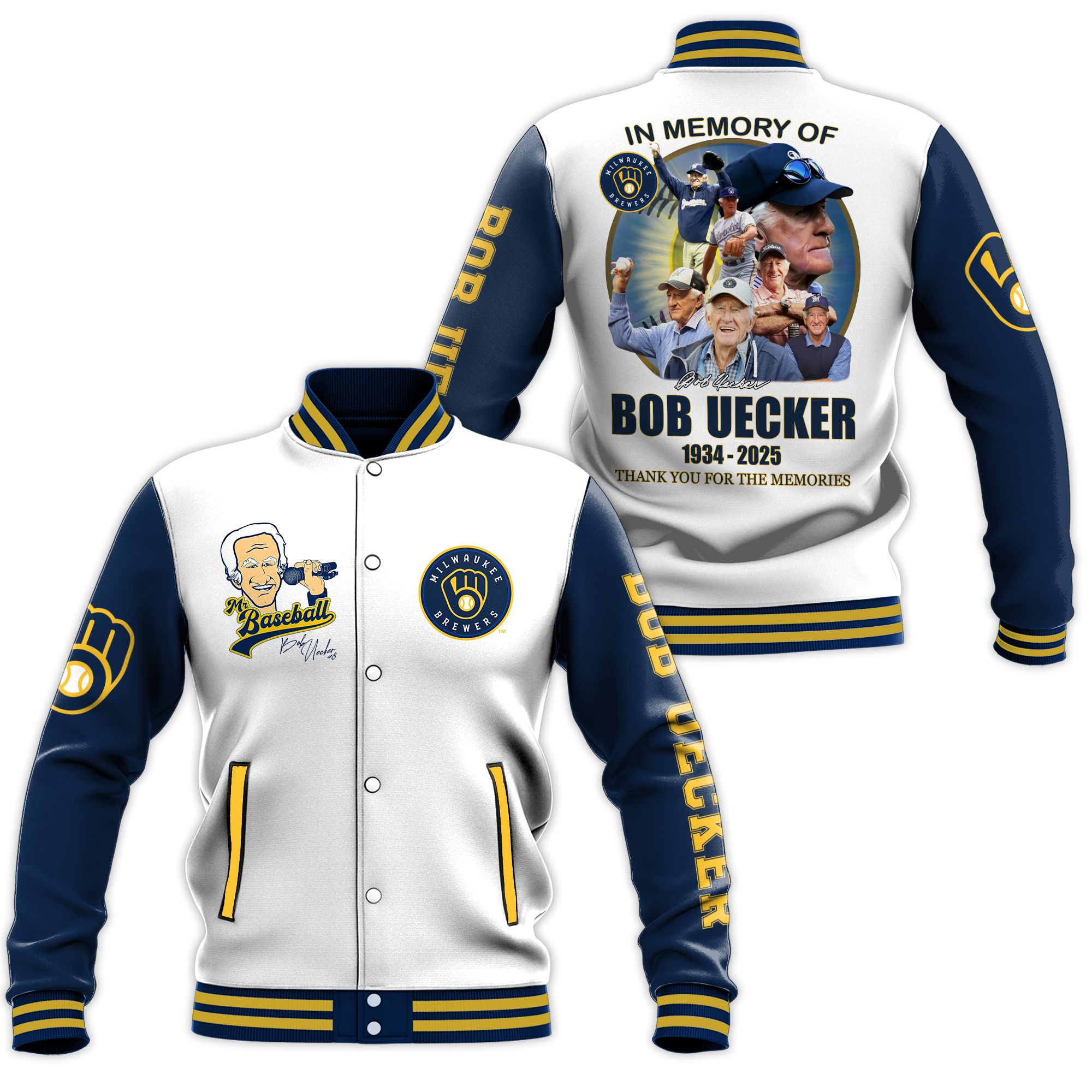 In Memory Of Bob Uecker 1934 2025 Baseball Jacket