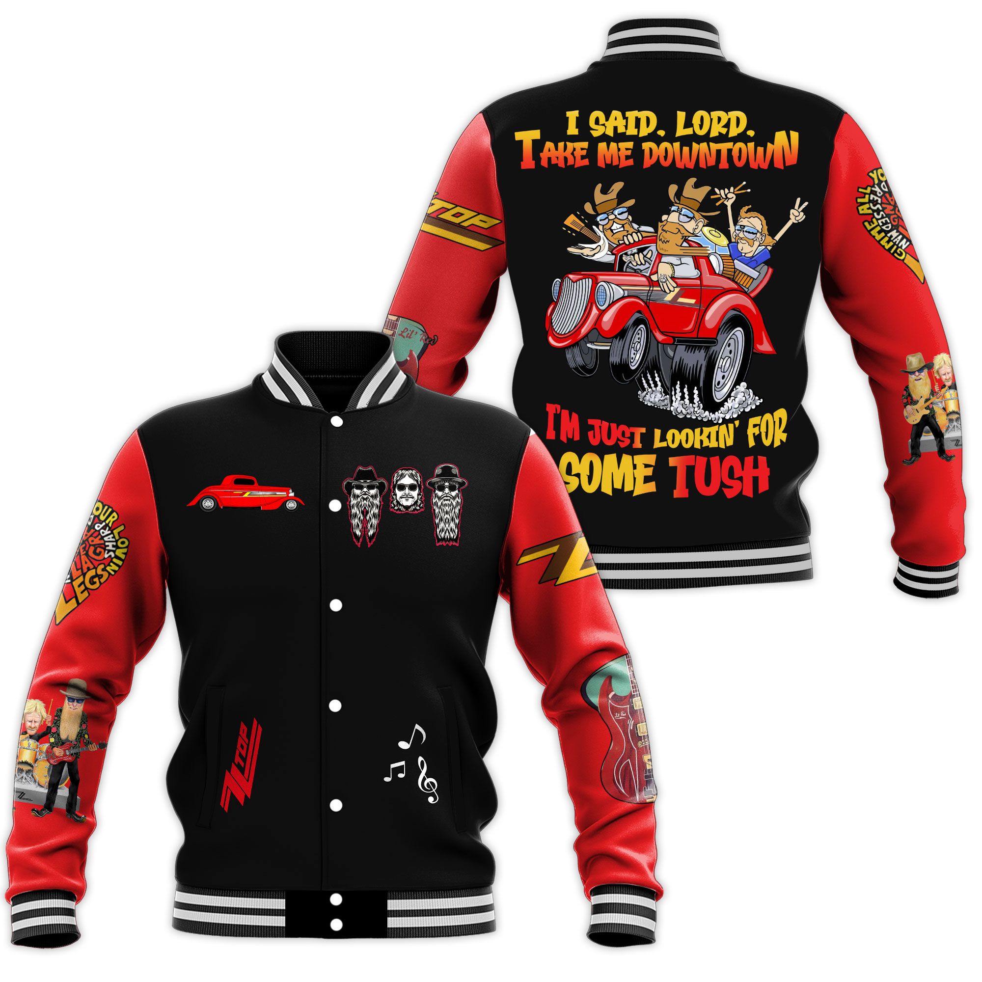 Zz Top New Bomber Baseball Jacket For Fan