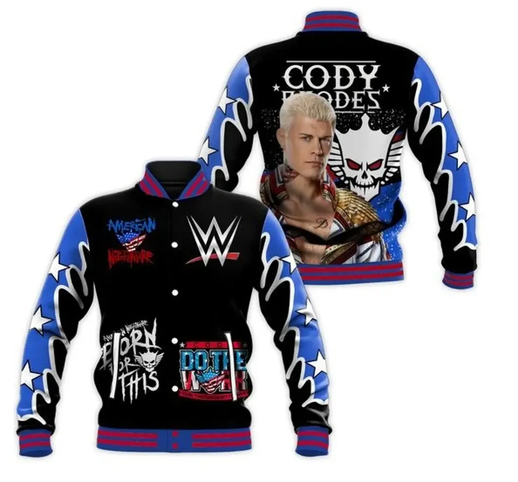 Cody Rhodes American Nightmate Baseball Jacket Casual'