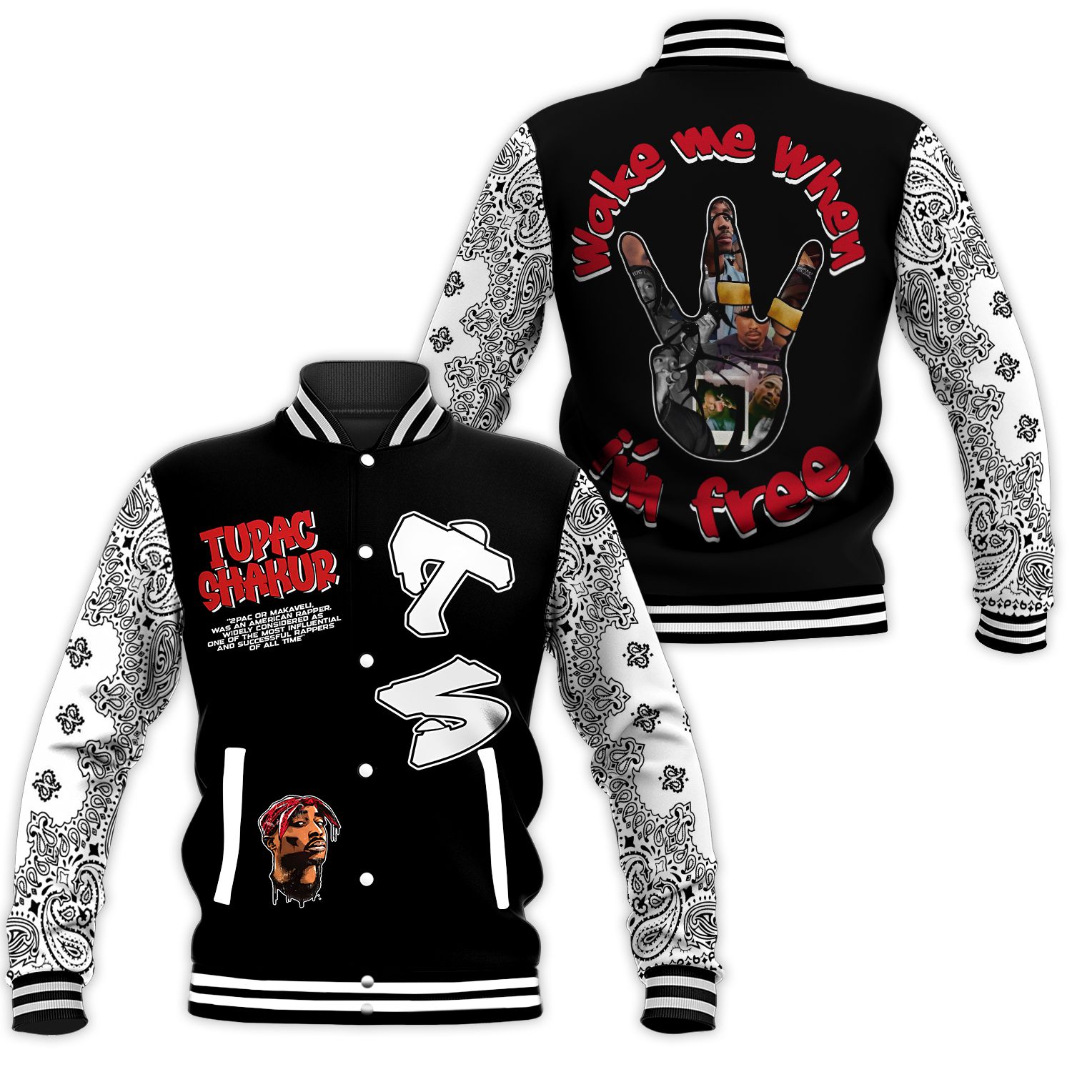 Tupac Shakur New Baseball Jacket For Fan