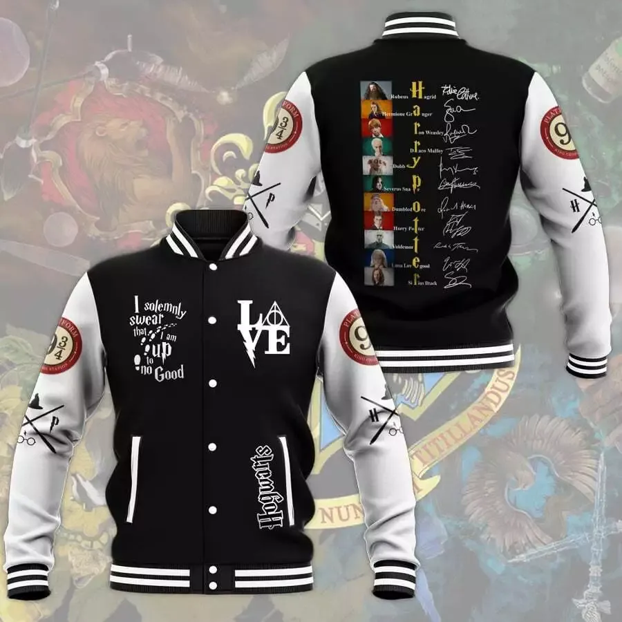Harry Potter Cast Signatures Baseball Jacket