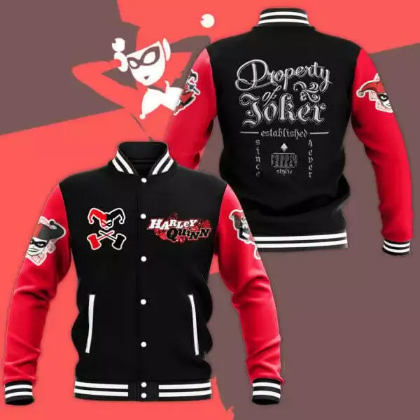 Harley Quinn Property Of Joker Baseball Jacket