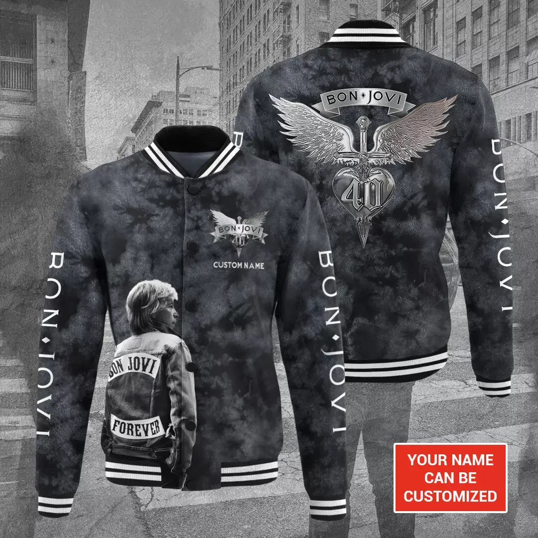 Bon Jovi Music Baseball Jacket Special Gift For Fans