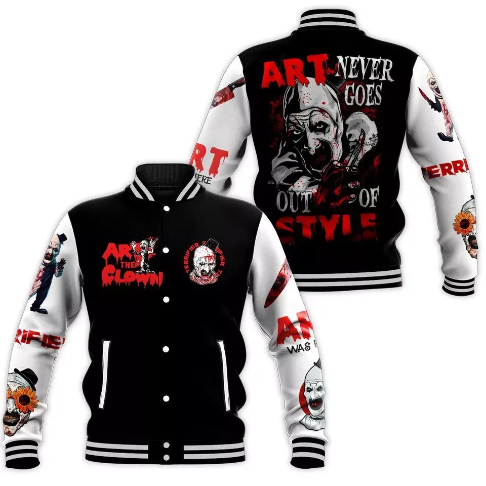 Terrifier Art The Clown Baseball Jacket Special Gift For Men Women