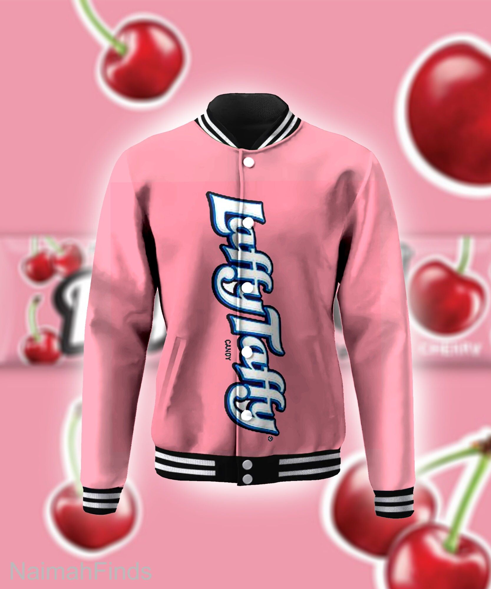 Fruity Flavor Candy Laffy Taffy Group Halloween Baseball Jacket